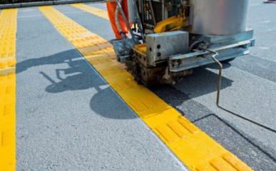 THERMOPLASTIC ROAD MARKING