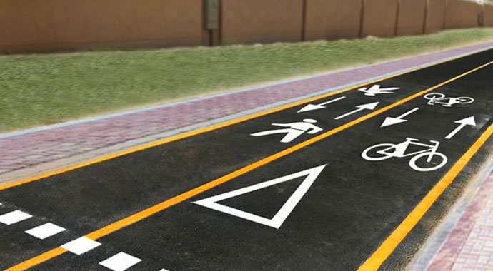 CYCLE ROAD MARKING